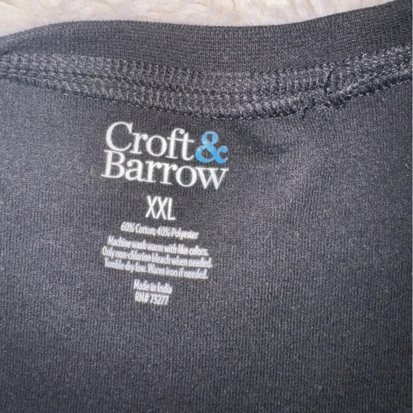 Croft & Barrow long sleeve men’s crew neck tshirt - Picture 2 of 5